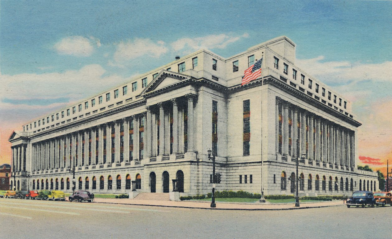 U.S. Post Office, 1942 av Caufield and Shook