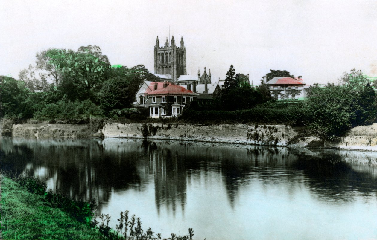 Herefords katedral, 1926. av Cavenders Ltd