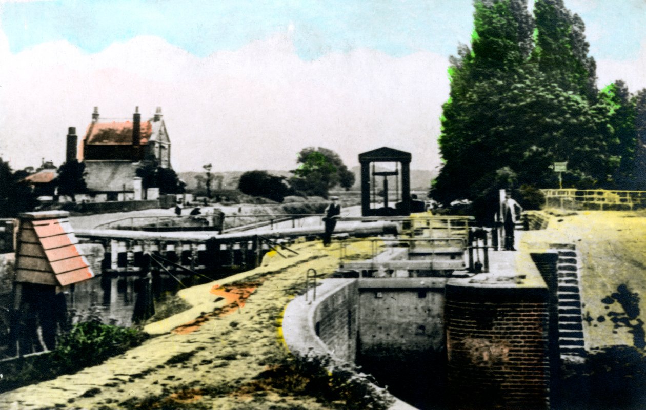 Teddington Lock, Richmond, London, 1926. av Cavenders Ltd