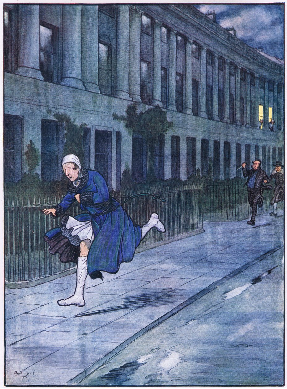 Mr Winkle tog sig till hälarna och slet sig runt halvmånen av Cecil Charles Windsor Aldin