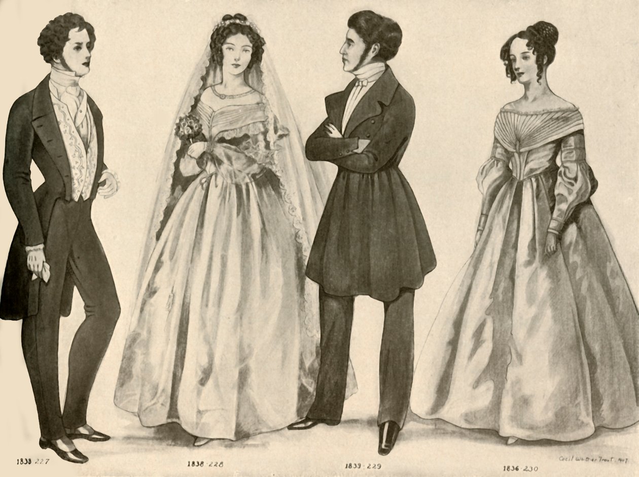 Kläder från 1836-1847, 1907, 1937. av Cecil W. Trout