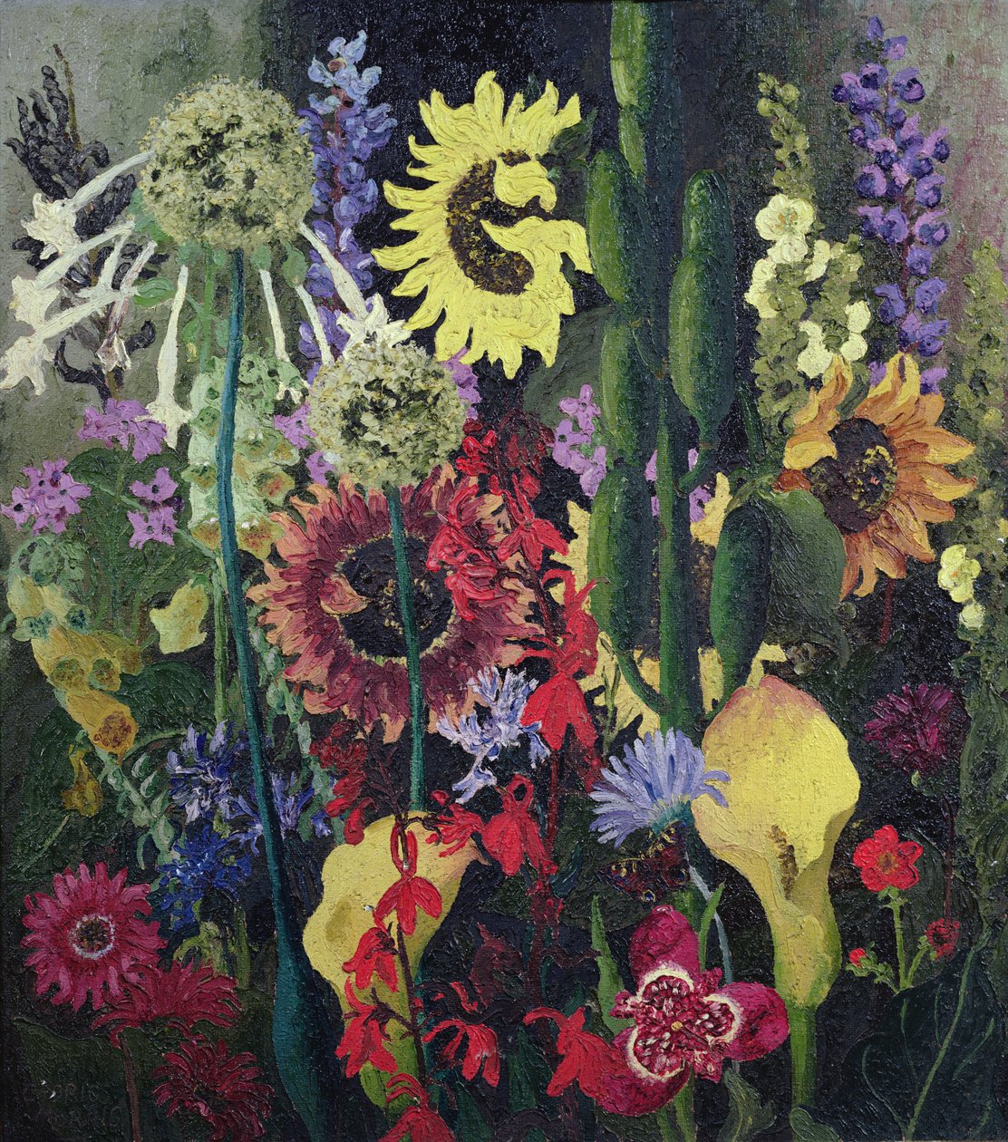 Trädgårdslandskap nr.2 av Cedric Morris