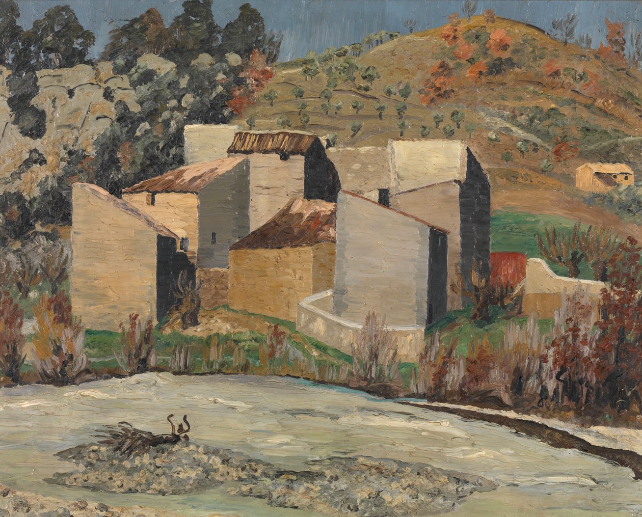 Utsikt över Ceret av Cedric Morris