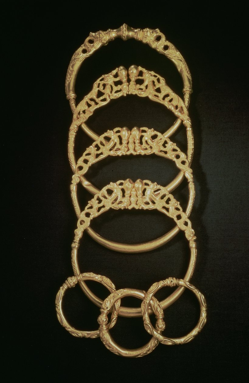 Guldarmband från Ertsfield Treasure, 300-talet e.Kr. (guld) av Celtic