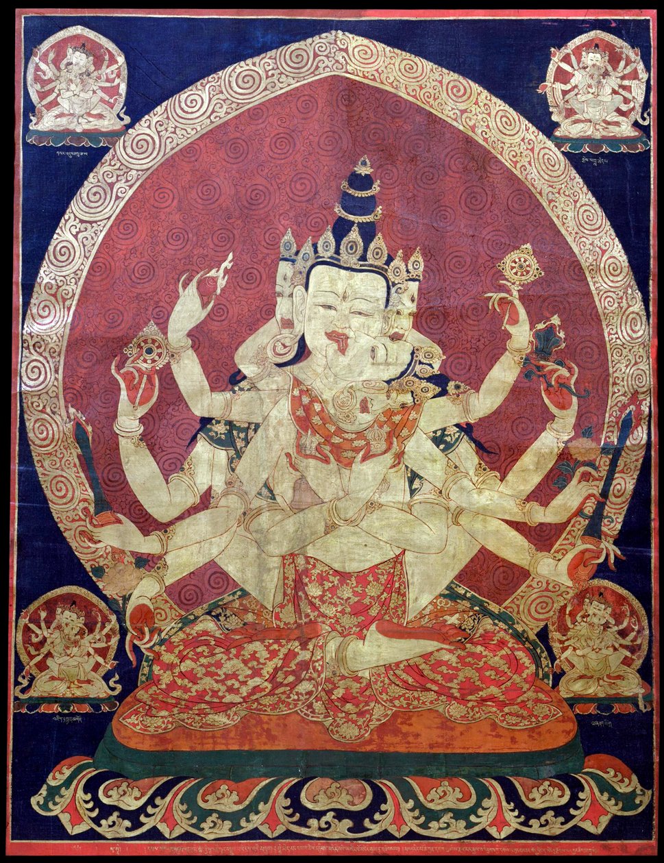 Guhyasamaja Akshobhyavajra Tanaka, 1600-talet. av Central Asian Art.