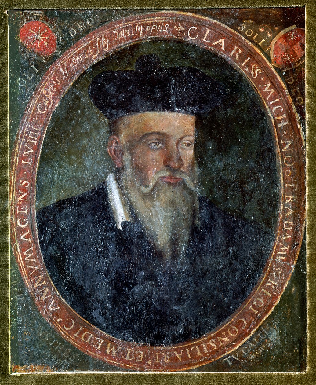 Porträtt av Michel de Nostradame (1503-66) av Cesar Nostradamus