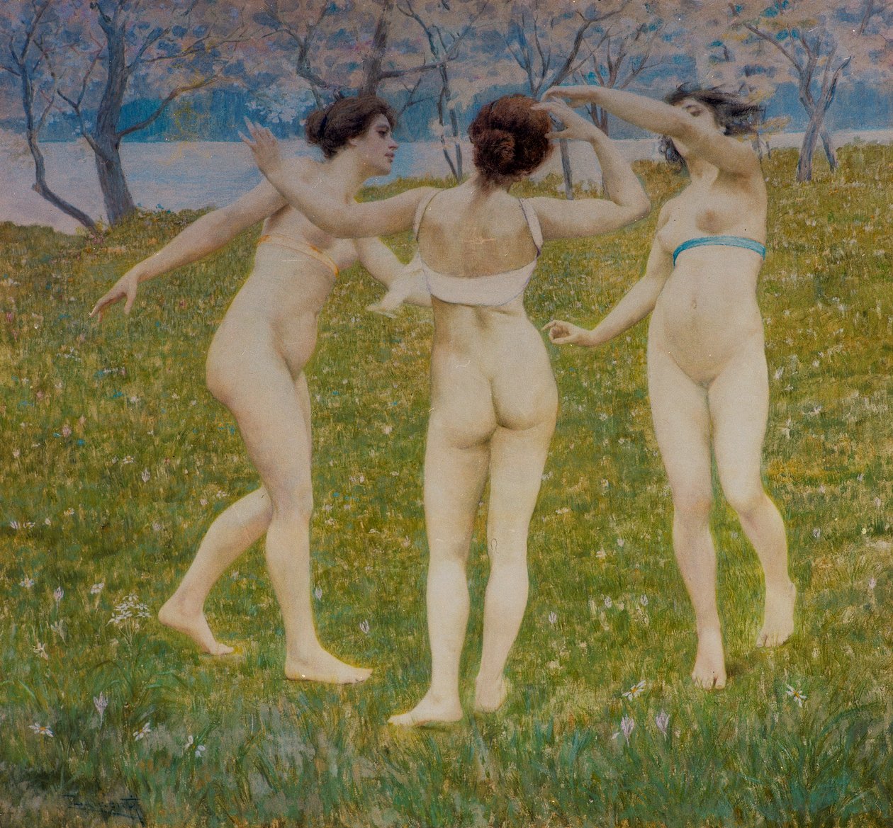 Blomstrende nova (tempera og gesso på lærred limet på træ) swed av Cesare Laurenti