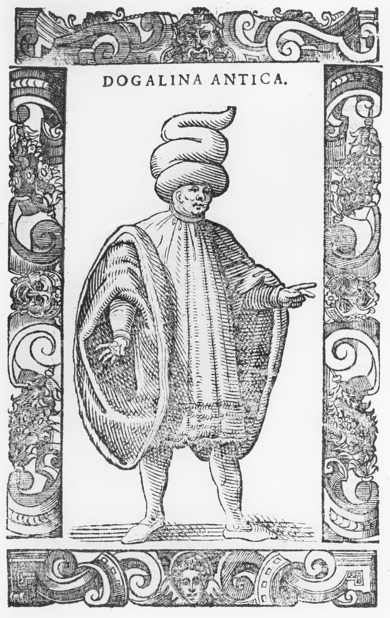 Man som bär Dogalina, 1590 av Cesare Vecellio