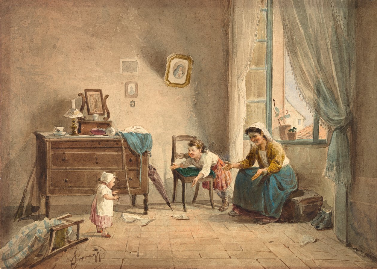 Det första steget, 1800-talet. av Cesare Provaggi