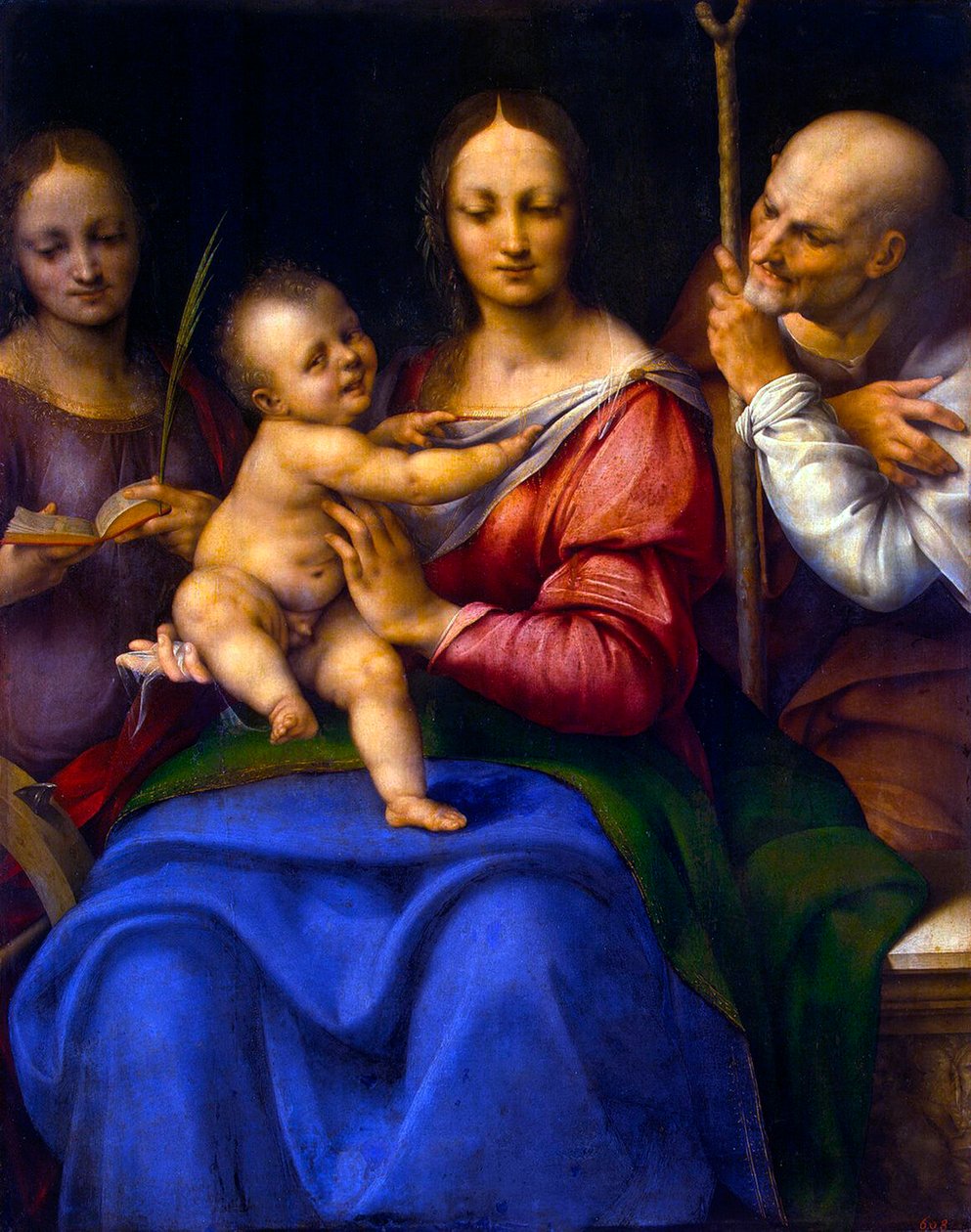 Helig familj med Saint Catherine