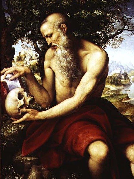 St. Hieronymus, ca 1507-12 (olja på panel) av Cesare da Sesto