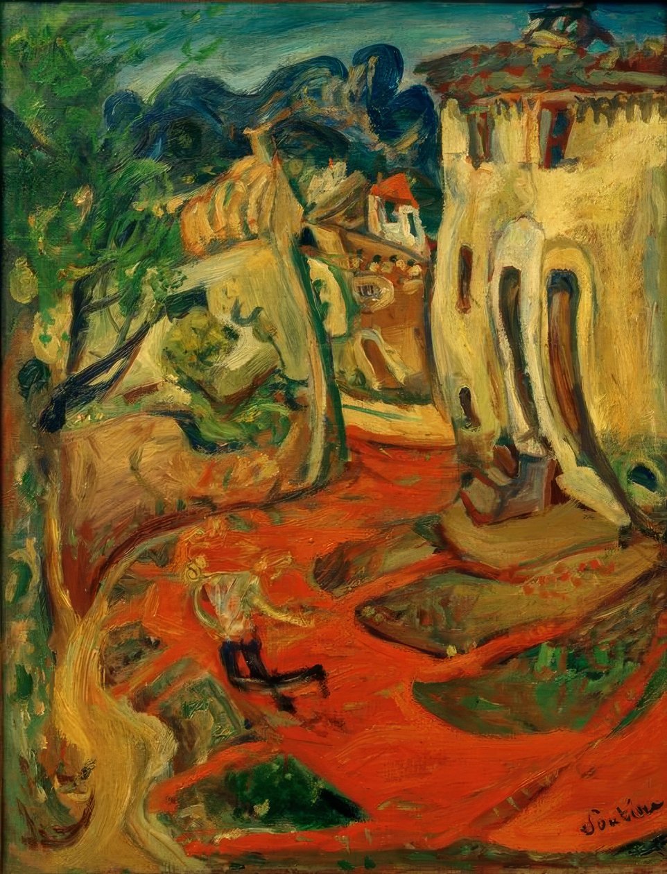 Ch. Soutine, Strasse i Cagnes av Chaim Soutine