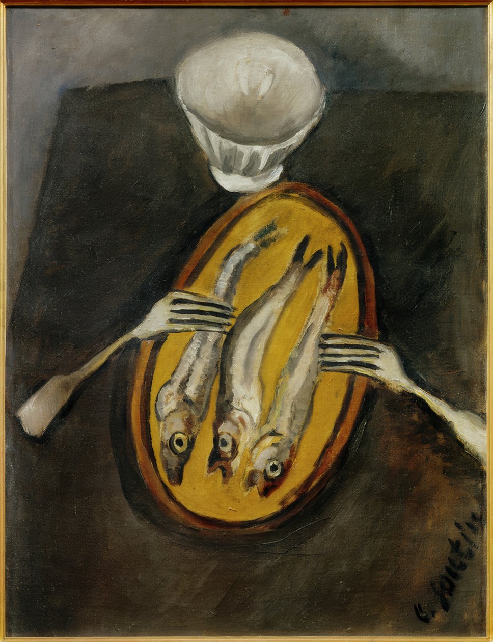 Stilleben med sillar av Chaim Soutine