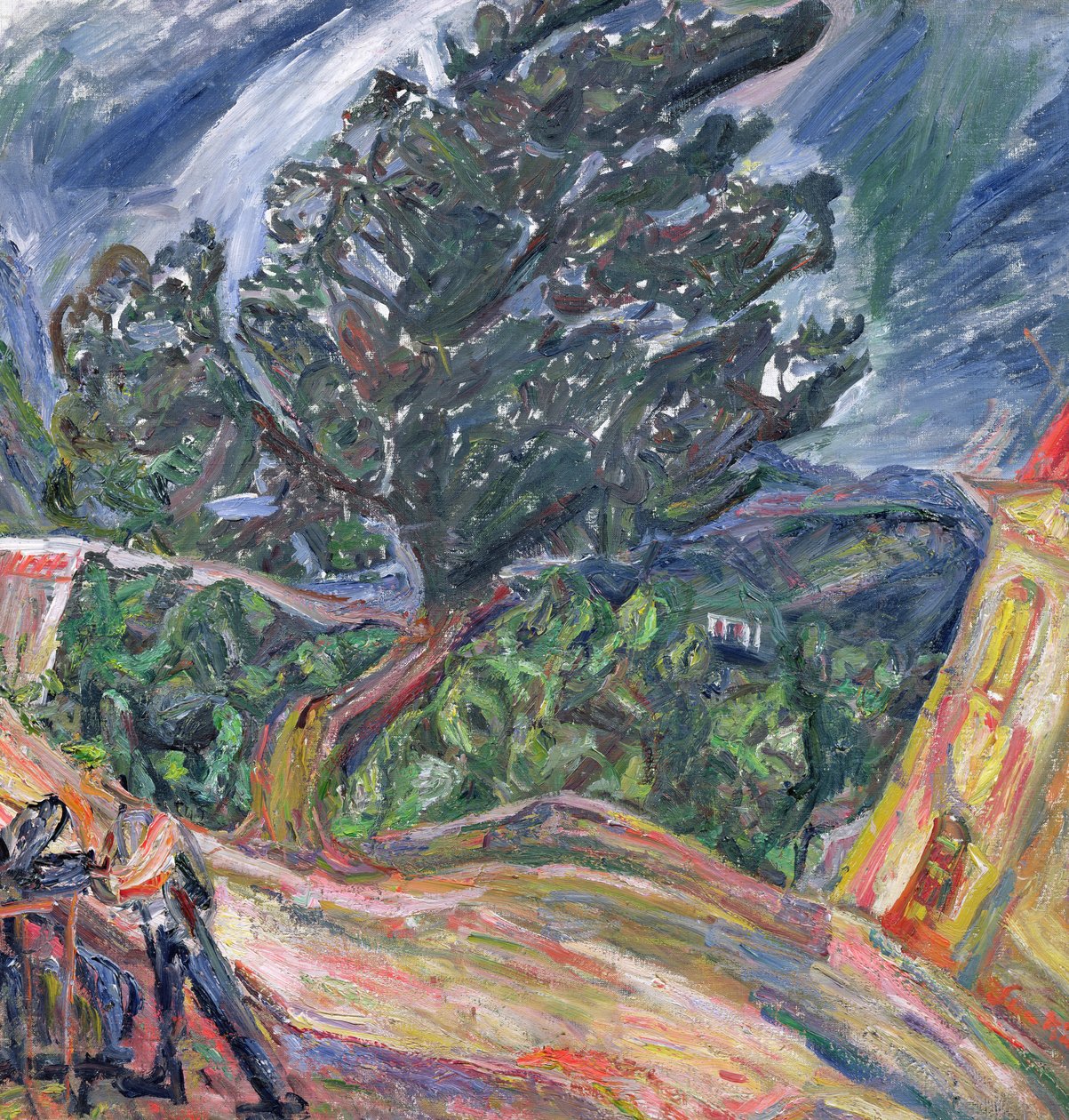 Det stora blå trädet, c.1940-42 av Chaim Soutine