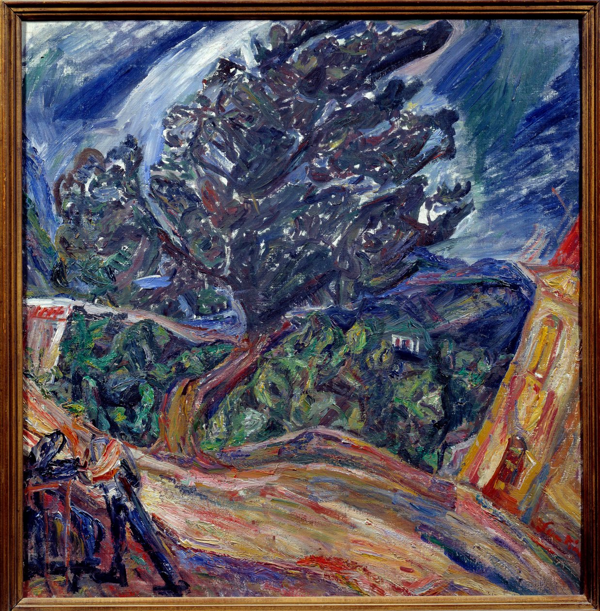 Stort träd blå målning av Chaim Soutine av Chaim Soutine