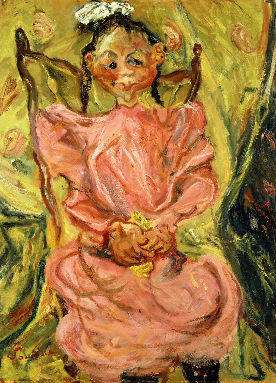 Flicka i rosa, 1925 av Chaim Soutine