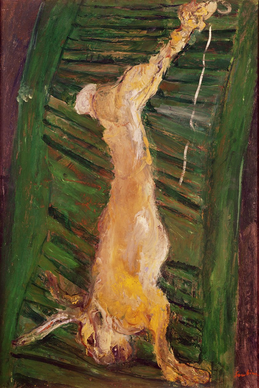 Hare på en grön bländare, ca 1924-25 av Chaim Soutine