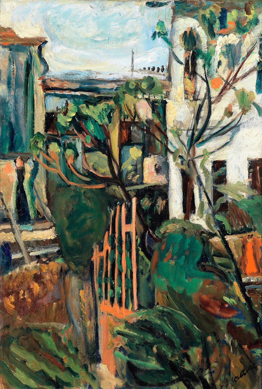 Hus nära Paris av Chaim Soutine