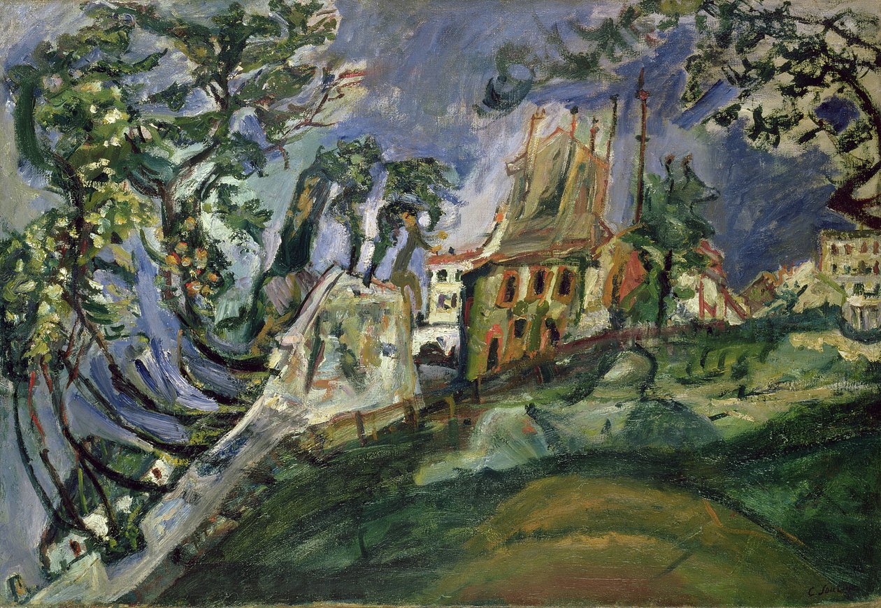 Montmartre, ca 1919 av Chaim Soutine