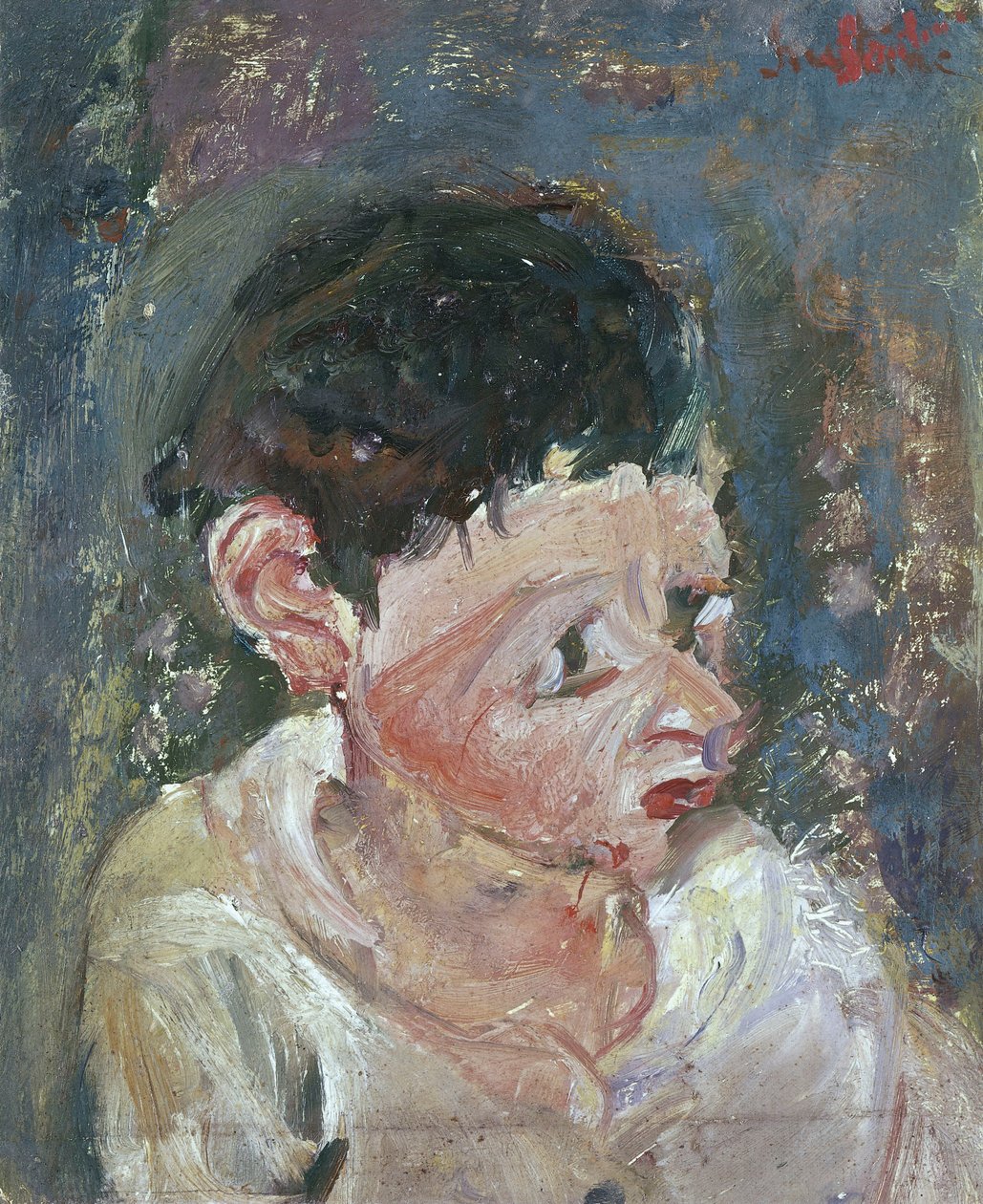 Porträtt av pojke (olja på duk) av Chaim Soutine