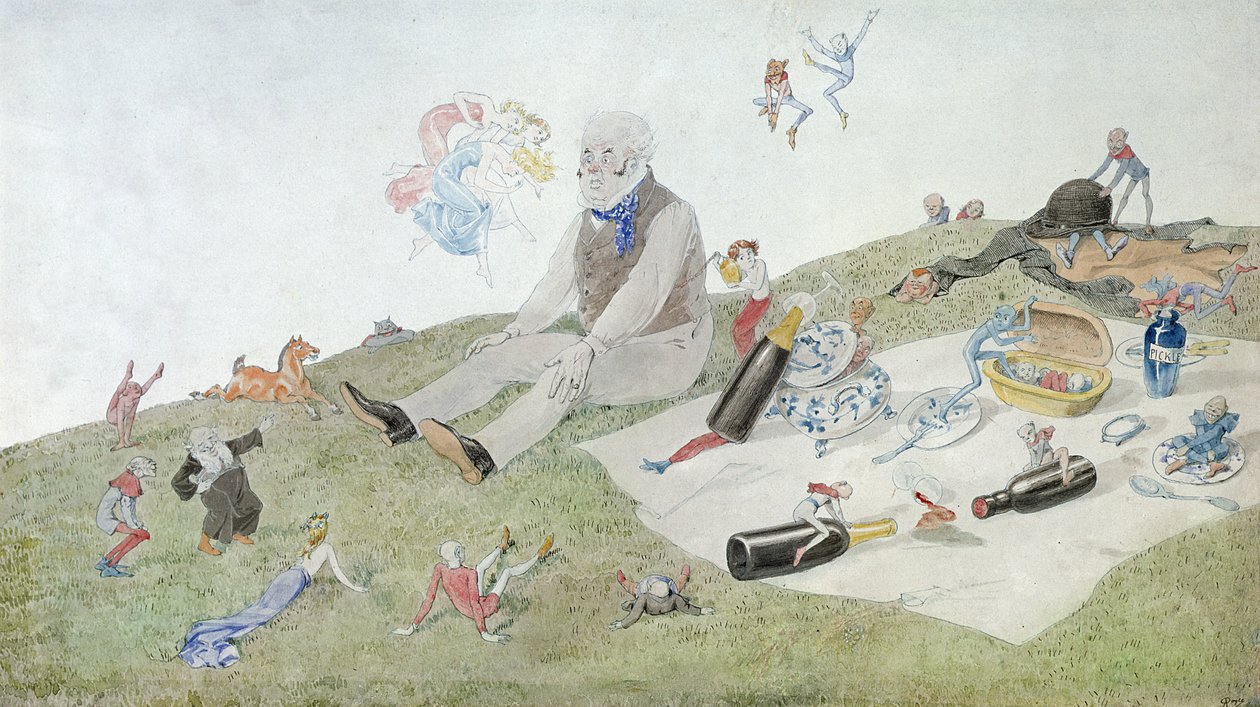 En förtrollad picknick, 1882 av Charles Altamont Doyle
