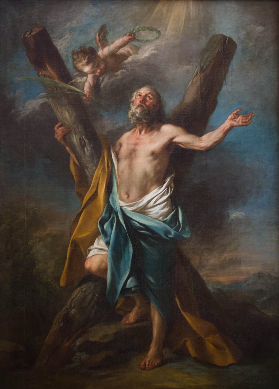 St Andrew kramade sitt kors av Charles André van Loo