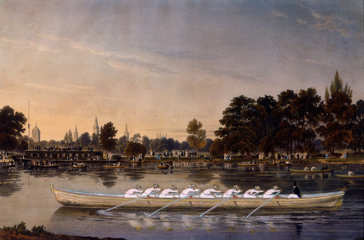 Båtkapplöpningen, c.1850 av Charles J. Basébé