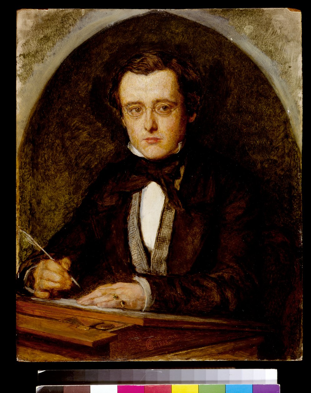 Porträtt av Wilkie Collins (1824-89) 1853 av Charles Collins