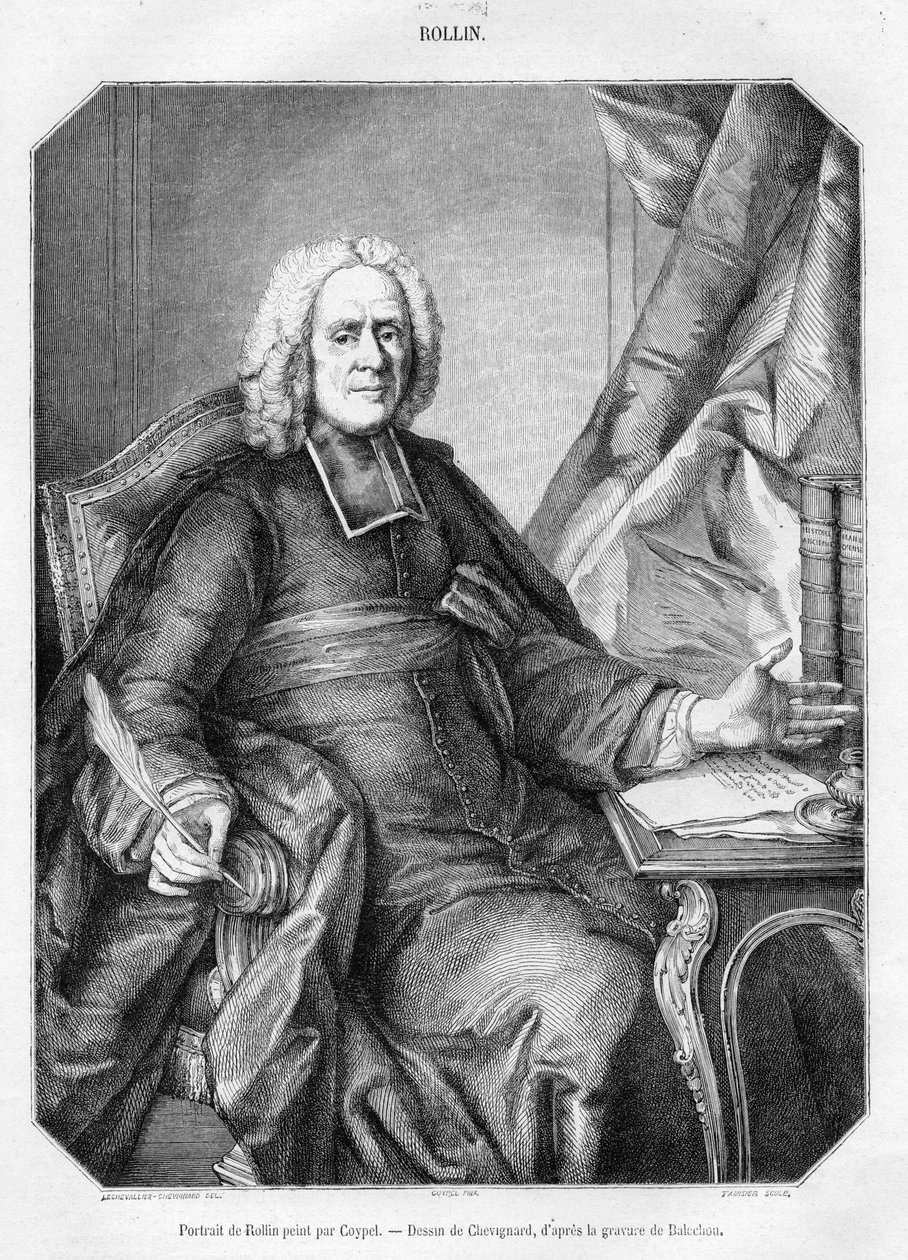 graverat porträtt av Charles Coypel