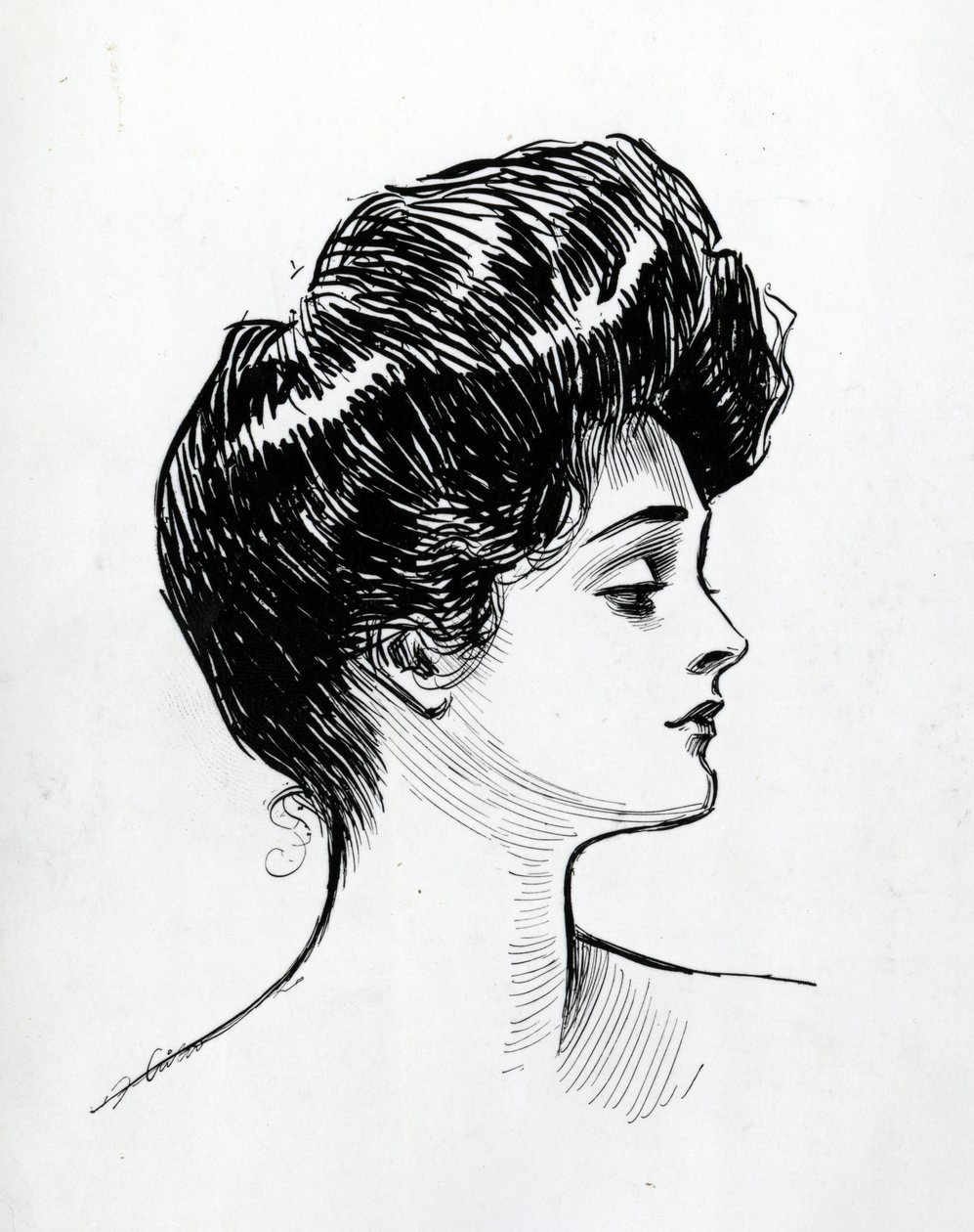 A Gibson Girl, 1902 av Charles Dana Gibson