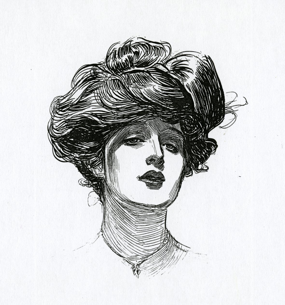 En Gibson-flicka, omkring 1902 av Charles Dana Gibson