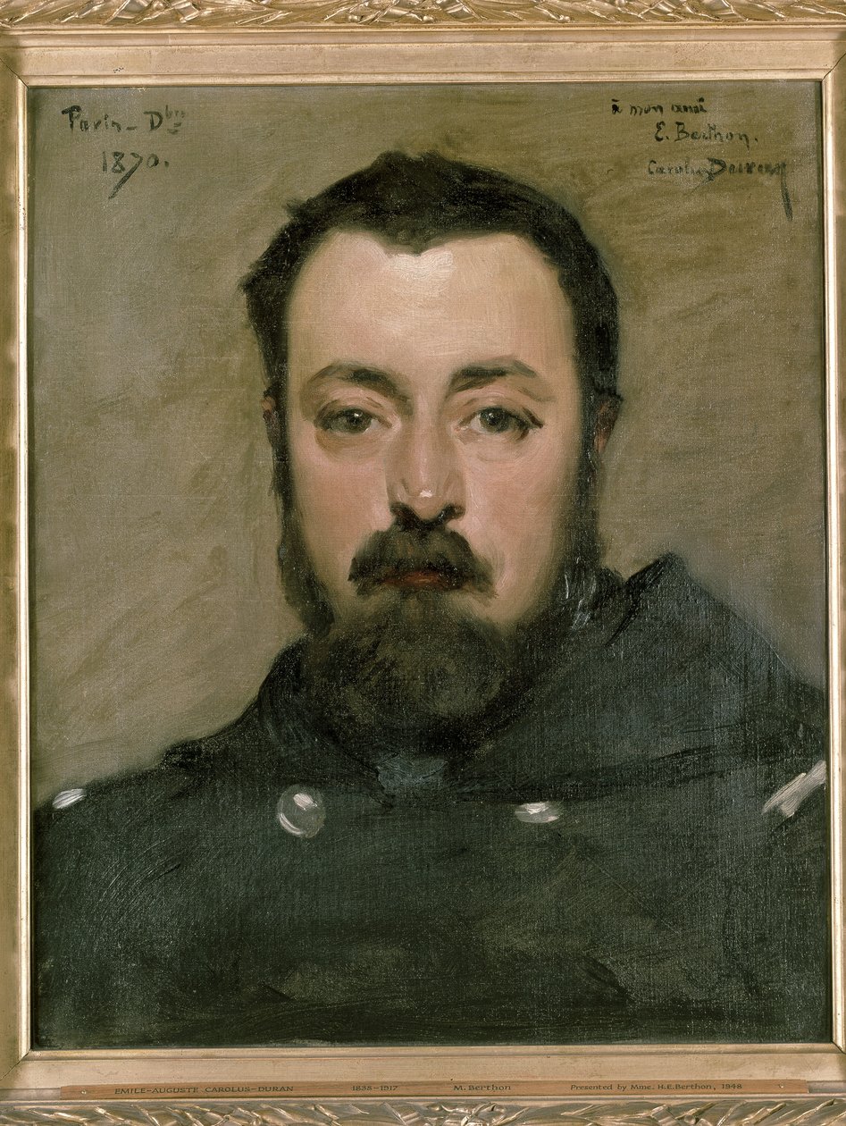 Porträtt av M. Berthon, 1870 av Charles Emile Auguste Carolus Duran