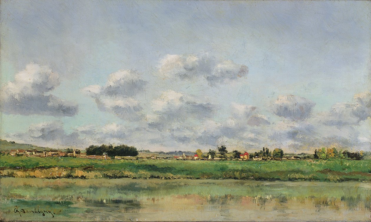 Loings strand, slutet av 1860-talet av Charles Francois Daubigny