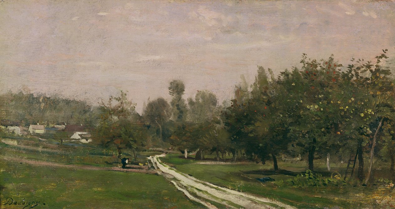 Butry, nära Valmondois olja på duk av Charles Francois Daubigny