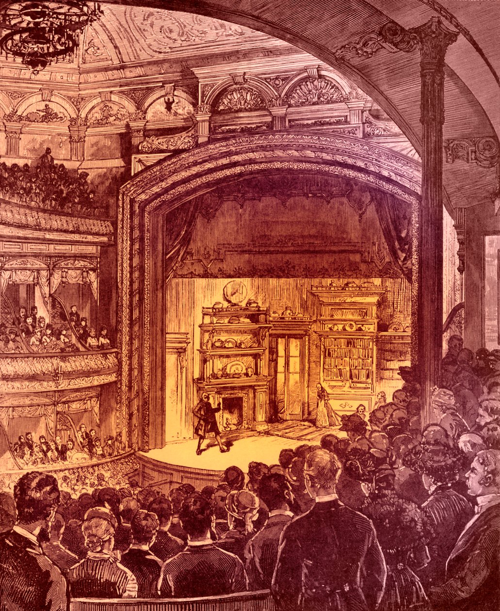 New Yorks teaterinteriör 1882 av Charles Graham