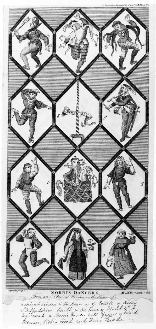Morris dansare av Charles Grignion