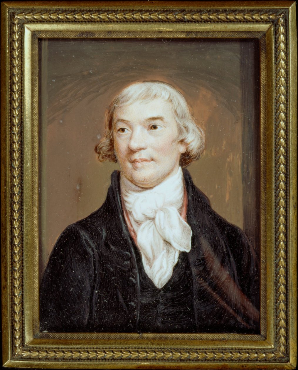 Miniatyrporträtt av Noel Desenfans (efter Northcote) av Charles Hayter