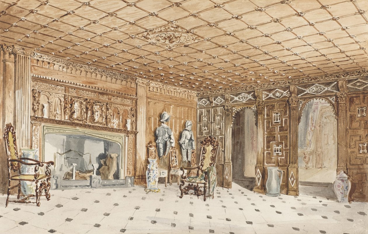Entrén, East Sutton Place, Kent av Charles James Richardson