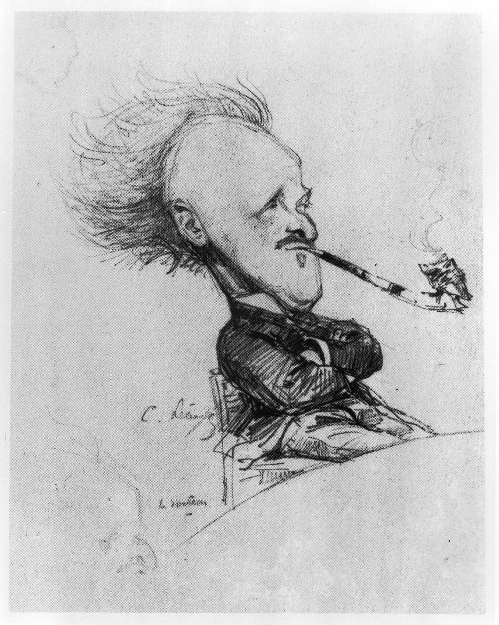 Paul Ferdinand Gachet (1862-1930) c.1887 av Charles Leandre