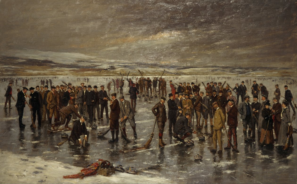 Curling på Carsebreck av Charles Martin Hardie