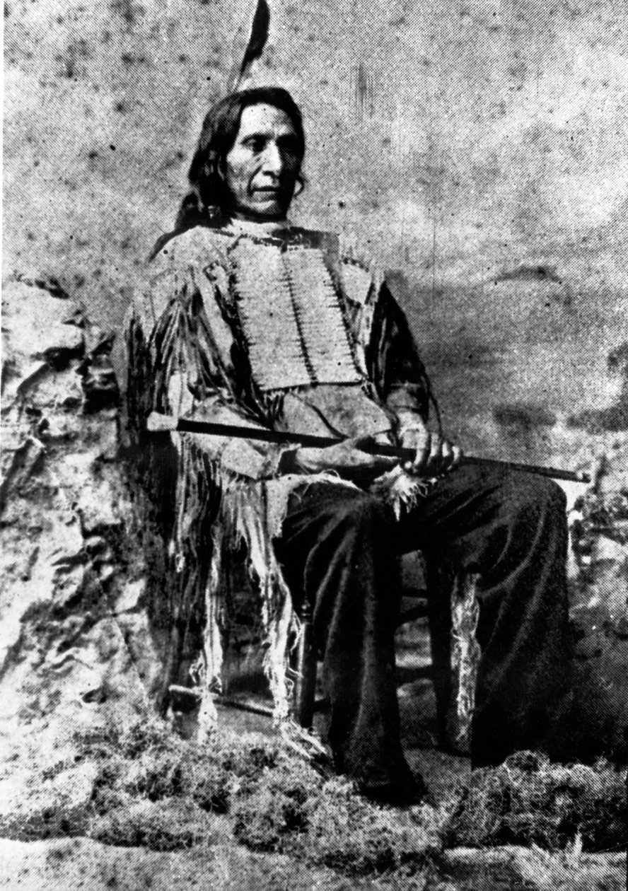 Chief Red Cloud vid 72 års ålder, ca 1893 av Charles Milton Bell