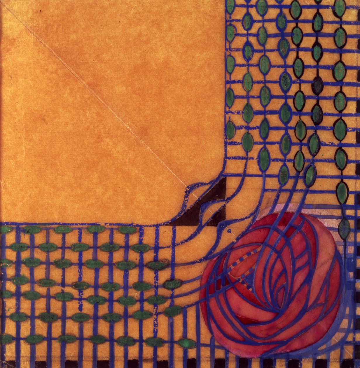 Textildesign, c.1915 av Charles Rennie Mackintosh