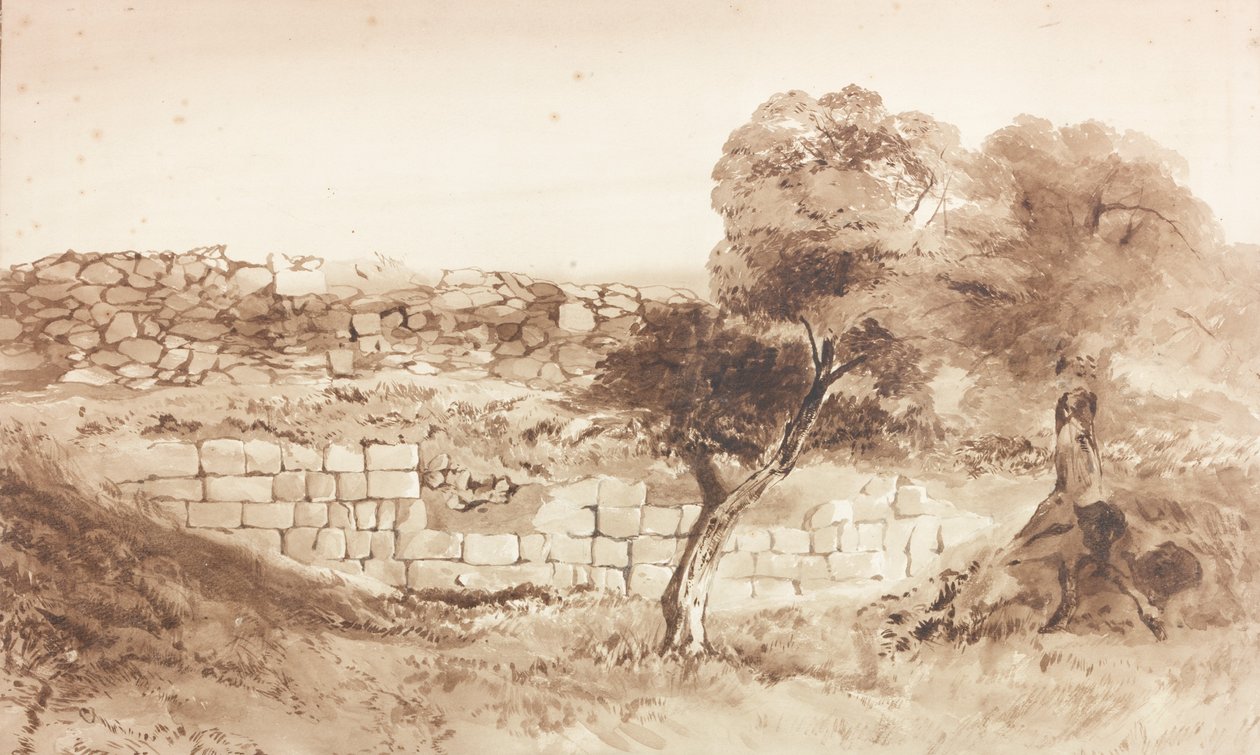 En del av den östra vallen i Birdoswald av Charles Richardson