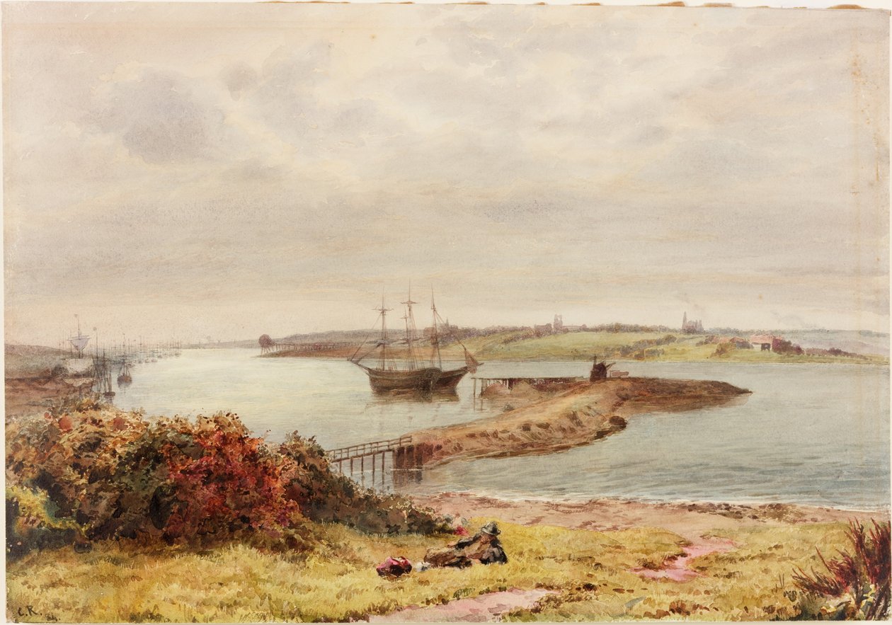 Väggsändning (kroppsfärg och wc på papper) av Charles Richardson