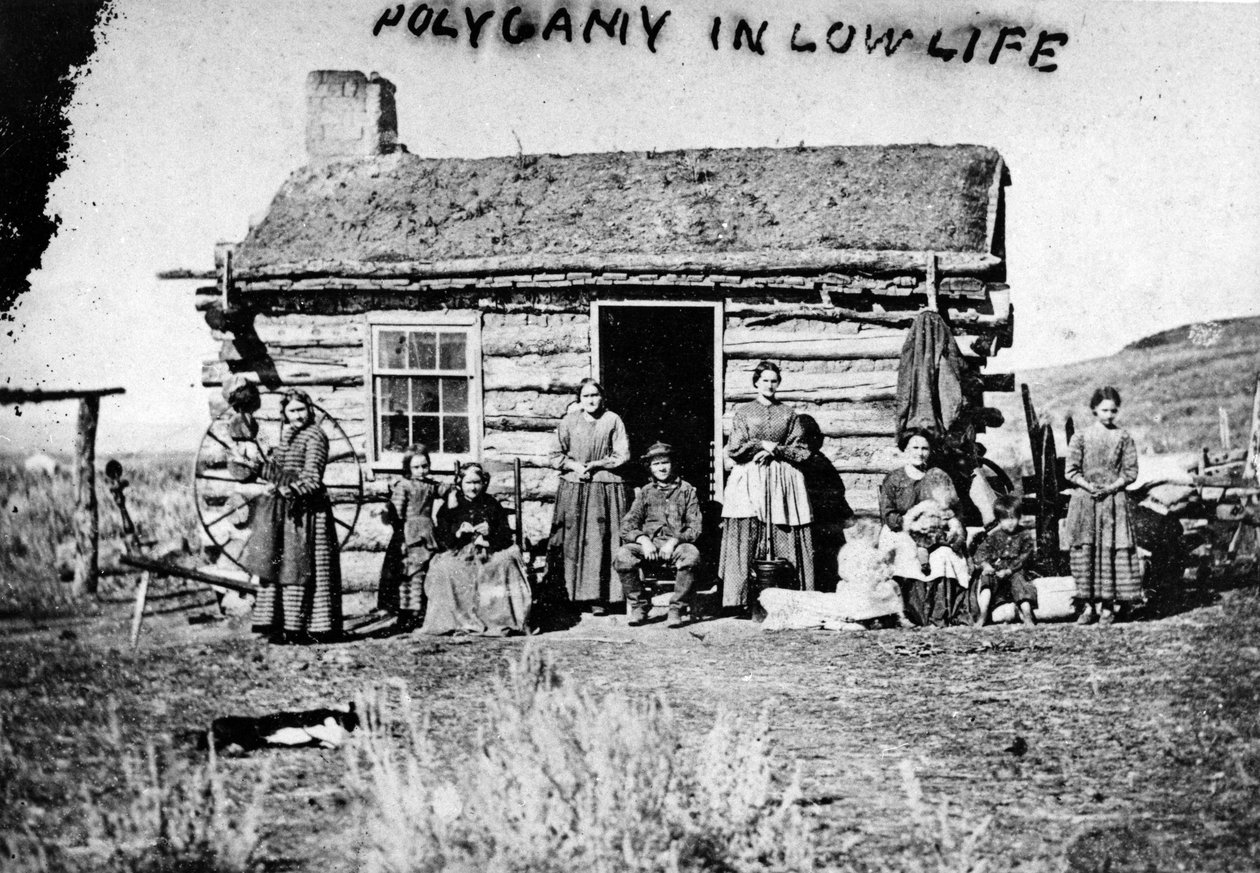 Polygamy In Low Life, ca 1860-talet av Charles Roscoe Savage