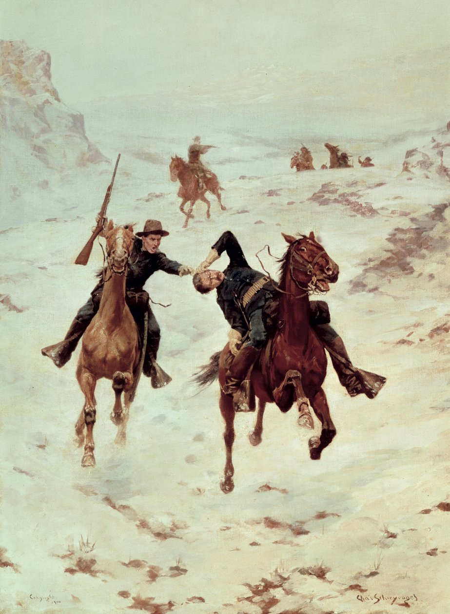 The Despatch Riders, 1900 av Charles Schreyvogel