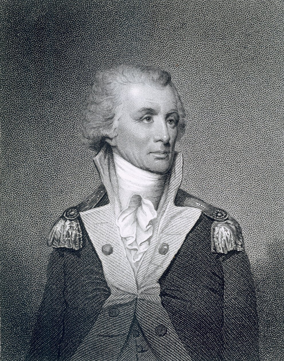 Generalmajor Thomas Sumter (1734-1832) graverad av George Parker (fl.1834-d.1868) efter en teckning av originalet av William G. Armstrong (1823-90) av Charles Willson Peale