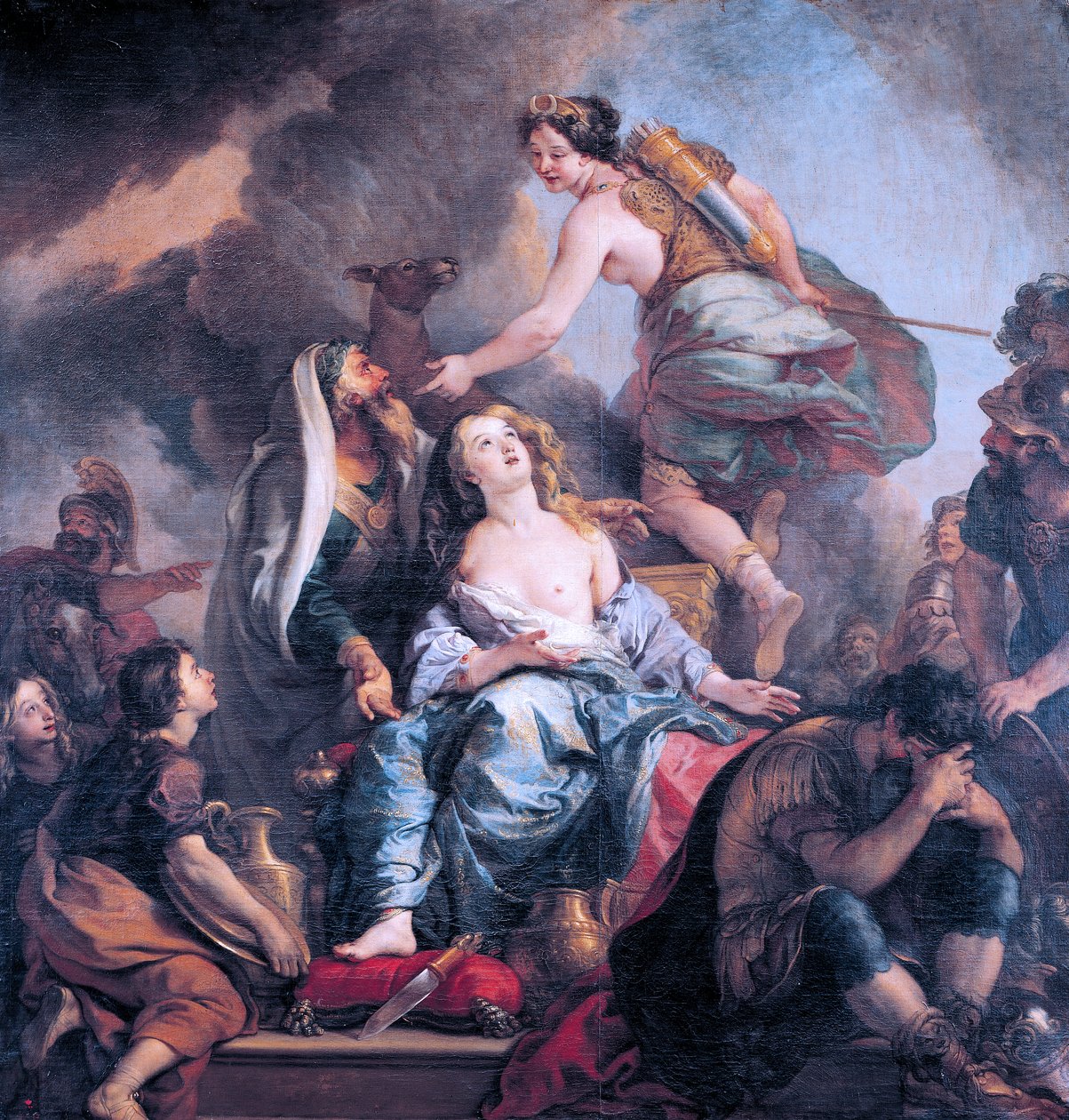 The Sacrifice of Iphigenia av Charles de la Fosse