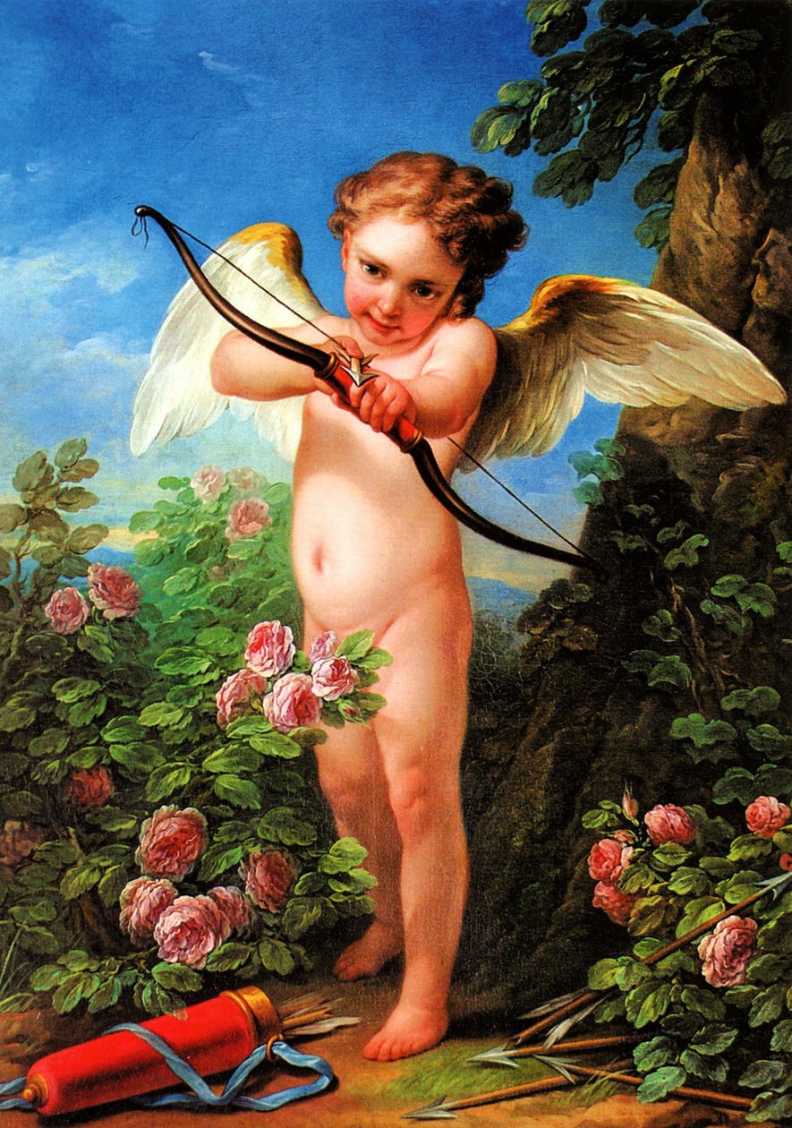 Cupid Shooting a Bow  av Charles André van Loo