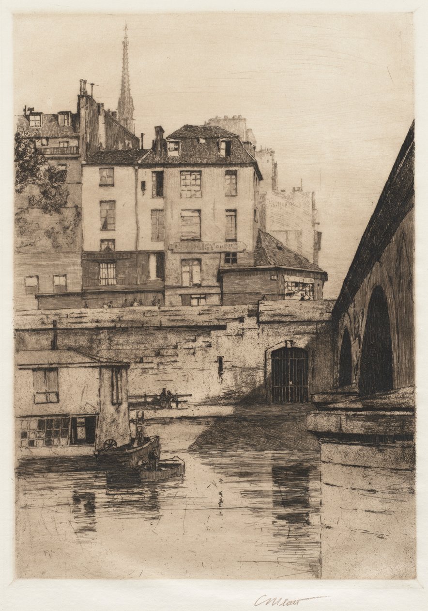 Quai des Orfèvres, Paris, 1886. av Charles Adams Platt